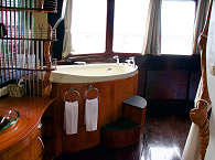 Badezimmer mit Whirlpool in der Master-Suite 