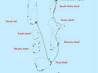 Süden bis ins Thaa Atoll · Tauchsafaris Malediven 