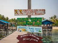 Anlegeplatz der Raja Ampat Aggressor, Tauchboot Indonesien 
