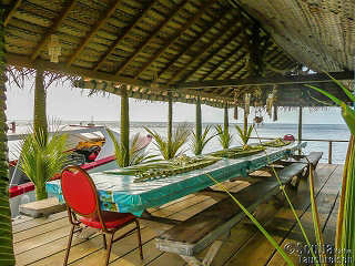 Restaurant im Tetamanu Village – Fakarava 