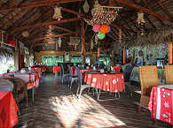 Restaurant im Tikehau Village – Tuamotu Archipel 