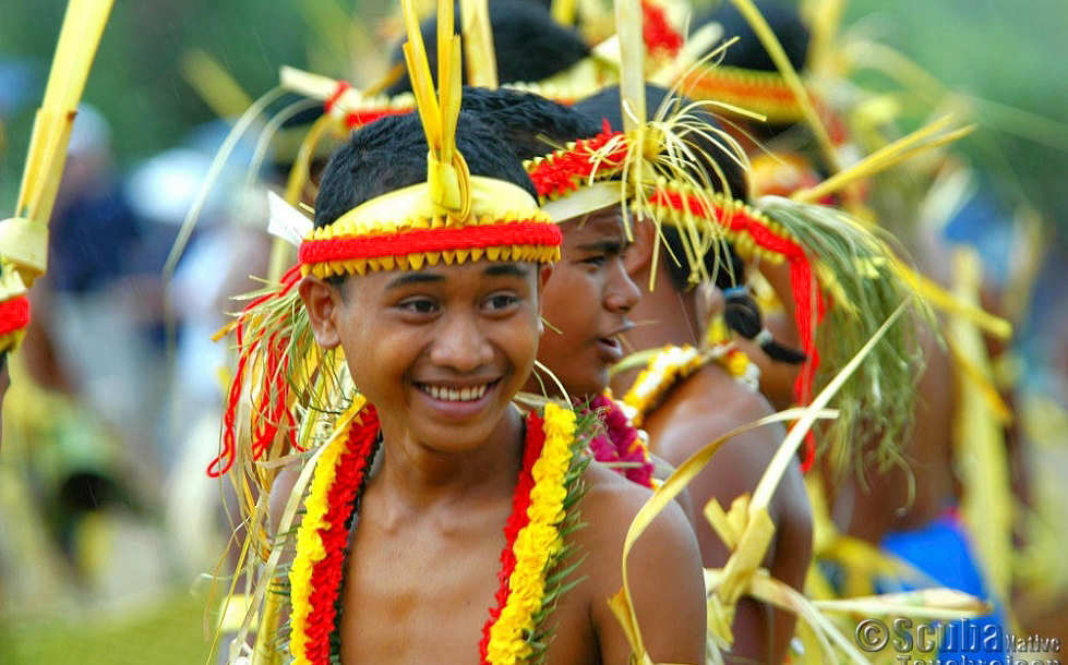 Traditionelles Fest auf Yap 